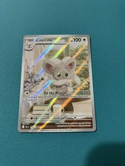 Cinccino 153/086 Illustration Rare IR Black Bolt Pokemon TCG English - Image 1