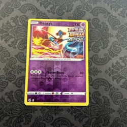 Deoxys Reverse Holo Rare - 120/264 - Fusion Strike Pokemon 2021 - Image 1