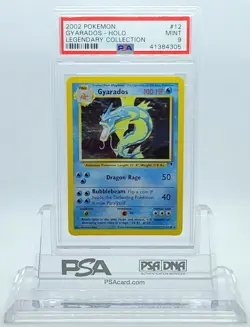 2002 POKEMON LEGENDARY COLLECTION GYARADOS #12 HOLO FOIL PSA 9 MINT #41384305 - Image 1