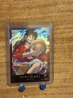 Monkey.D.Luffy - ST08-001 - Leader - Foil - NM- English - One Piece Card Game - Image 1
