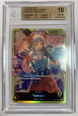 2022 One Piece Starter Deck 9 Yamato Secret Rare #ST09-001 BGS 10 Pristine - Image 1