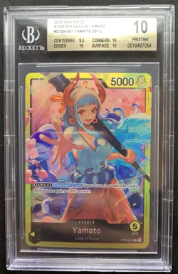2022 One Piece Starter Deck 9 Yamato Secret Rare #ST09-001 BGS 10 Pristine - Image 3