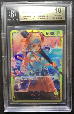 2022 One Piece Starter Deck 9 Yamato Secret Rare #ST09-001 BGS 10 Pristine - Image 4