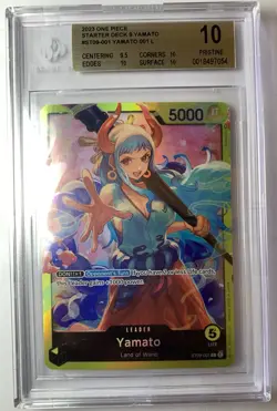 2022 One Piece Starter Deck 9 Yamato Secret Rare #ST09-001 BGS 10 Pristine - Image 5