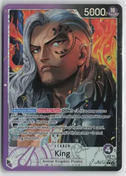 One Piece TCG King Leader Alt Art OP08-057 Two Legends English - Image 1