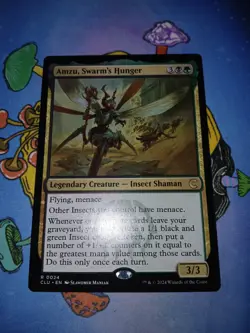 MTG Amzu, Swarm's Hunger, Light Play, English Ravnica: Clue Edition - Image 1