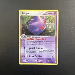 Gengar 5/92 Legend Maker Pokemon Card Holo Rare Swirl Moderately Played MP - Image 1