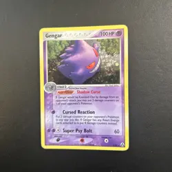 Gengar 5/92 Legend Maker Pokemon Card Holo Rare Swirl Moderately Played MP - Image 3