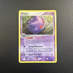 Gengar 5/92 Legend Maker Pokemon Card Holo Rare Swirl Moderately Played MP - Image 4
