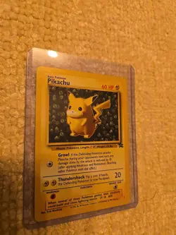 Pokemon. Trading Cards RARE Pikachu #1 Black Star Promo With Red Cheeks - Image 1