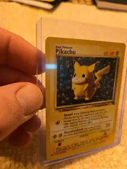 Pokemon. Trading Cards RARE Pikachu #1 Black Star Promo With Red Cheeks - Image 5