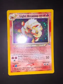 Pokemon TCG Light Arcanine Neo Destiny Holo Card 12/105 Unlimited ENG - Image 2