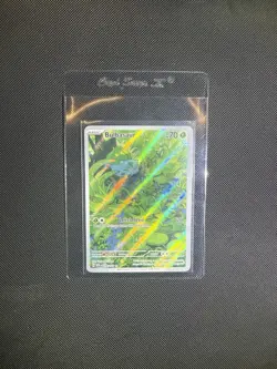 Pokemon TCG Bulbasaur Scarlet & Violet 151 Art Rare Card 166/165 - Image 1