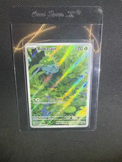 Pokemon TCG Bulbasaur Scarlet & Violet 151 Art Rare Card 166/165 - Image 4