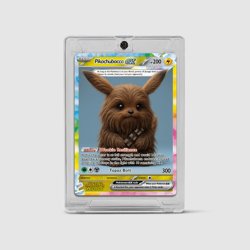 Pikachu Star Wars Pikachubacca Pokemon EX Limited Edition Trading Card - Image 1