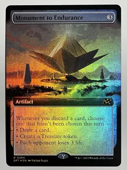 MTG - Monument To Endurance Foil Extended Art Aetherdrift - Magic the Gathering - Image 1