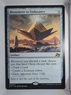 Monument to Endurance - R237 - MTG - Aetherdrift (DFT) - Image 1