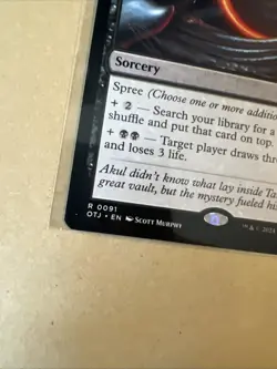 MTG Insatiable Avarice OTJ 0091 R NM Regular - Image 3