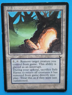 Magic the Gathering MTG The Dark SAFE HAVEN R LP 1994 Nice! - Image 1