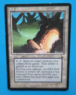 Magic the Gathering MTG The Dark SAFE HAVEN R LP 1994 Nice! - Image 2