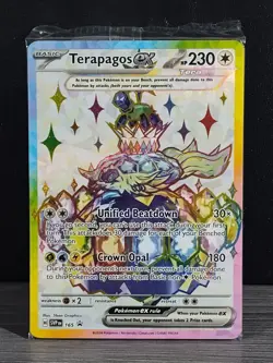 2024 Pokemon UPC Collection Terapagos EX Holo Full Art Black Star Promo #165 - Image 1