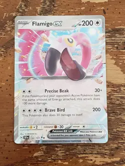 Flamingo ex 160/191 Holo Double Rare Pokemon TCG Surging Sparks - Image 1