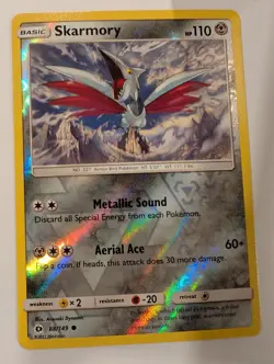 Skarmory 88/149 - Sun & Moon Base Set Pokemon Reverse Holo Foil Nice! - Image 1