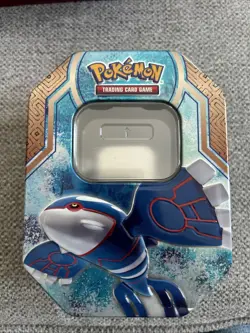 2015 Pokemon Kyogre EMPTY Collectors Tin Legends of Hoenn - Image 1