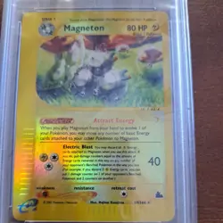2003 Pokemon Skyridge Magneton Reverse Holo Foil #19 PSA 9 MINT - Image 3