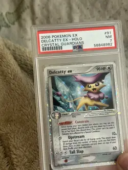 2006 Pokemon EX Delcatty Ex Holo Crystal Guardians 91/100 PSA 7 - Image 4