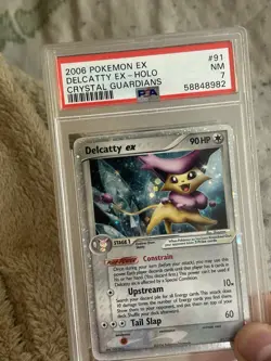 2006 Pokemon EX Delcatty Ex Holo Crystal Guardians 91/100 PSA 7 - Image 5