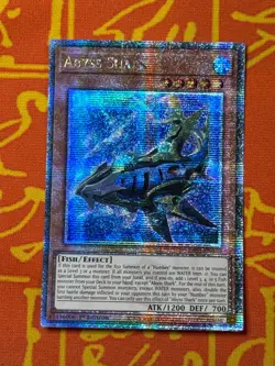 YUGIOH ABYSS SHARK QUARTER CENTURY SECRET RARE RA03-EN030 - Image 1
