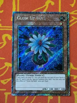 YUGIOH GLOW-UP BULB PLATINUM SECRET RARE 1ST EDITION NM RA03-EN245 - Image 1