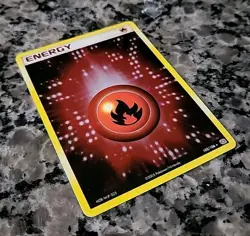 Fire Energy 102/106 EX Emerald Holo Secret Rare Pokemon TCG Card - Image 3