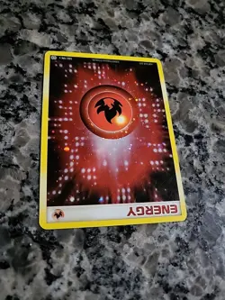 Fire Energy 102/106 EX Emerald Holo Secret Rare Pokemon TCG Card - Image 4