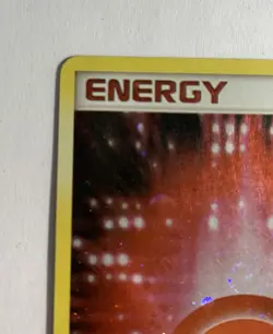 Fire Energy 102/106 EX Emerald Holo Secret Rare Pokemon TCG Card - SWIRL - Image 3