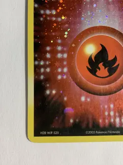 Fire Energy 102/106 EX Emerald Holo Secret Rare Pokemon TCG Card - SWIRL - Image 5