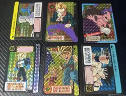 Dragon Ball Z Carddass Lot Of 6 Cards PRISM TCG BANDAI Japanese 1996 (US SELLER) - Image 1