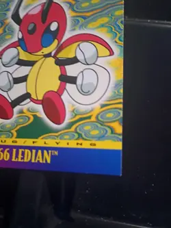 Pokemon Card - Ledian #166 - Johto Series - Topps Non-Foil Lightly Played - Image 5