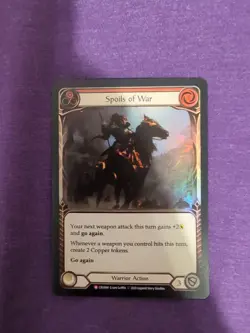 1x Spoils of War Foil Flesh And Blood CRU 1st Edition LP - Image 2