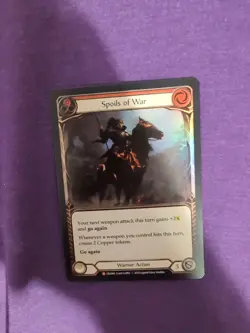 1x Spoils of War Foil Flesh And Blood CRU 1st Edition LP - Image 3