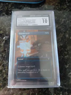 Counterspell Cgc 10 (Borderless) Commander Masters Foil - Image 1