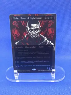 Magic The Gathering Duskmourn Kaito Bane of Nightmares Showcase 409 Textured NM - Image 1