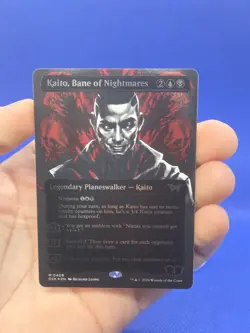 Magic The Gathering Duskmourn Kaito Bane of Nightmares Showcase 409 Textured NM - Image 2