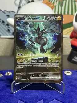 Pokemon TCG Zekrom EX SIR 166/086 Black Bolt English- NM - Image 2