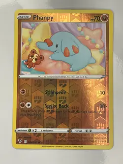 Pokemon TCG Phanpy Vivid Voltage 086/185 Reverse Holo Common English 2020 NM - Image 1