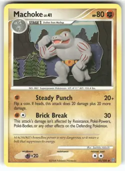 Machoke Stormfront Uncommon Pokemon Moderately played - Image 1