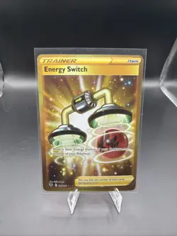 Energy Switch 212/195 Sword & Shield Silver Tempest Gold Secret Rare Pokemon TCG - Image 1