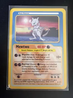 Pokemon Funskool Mewtwo 2004 India LP-/MP+ - Image 1