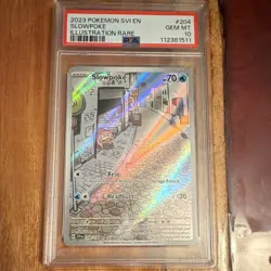 Pokemon Slowpoke 204/198 SV01 Scarlet & Violet Illustration Rare Holo PSA 10 - Image 1